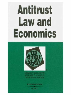 Antitrust Law and Economics in a Nutshell - ebook